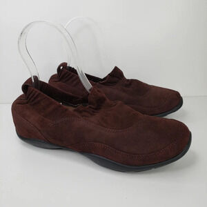 Dansko Cadence Brown Soft Suede Stretch Around Your Heel-Upper Shoe Sz 7.5 to 8.